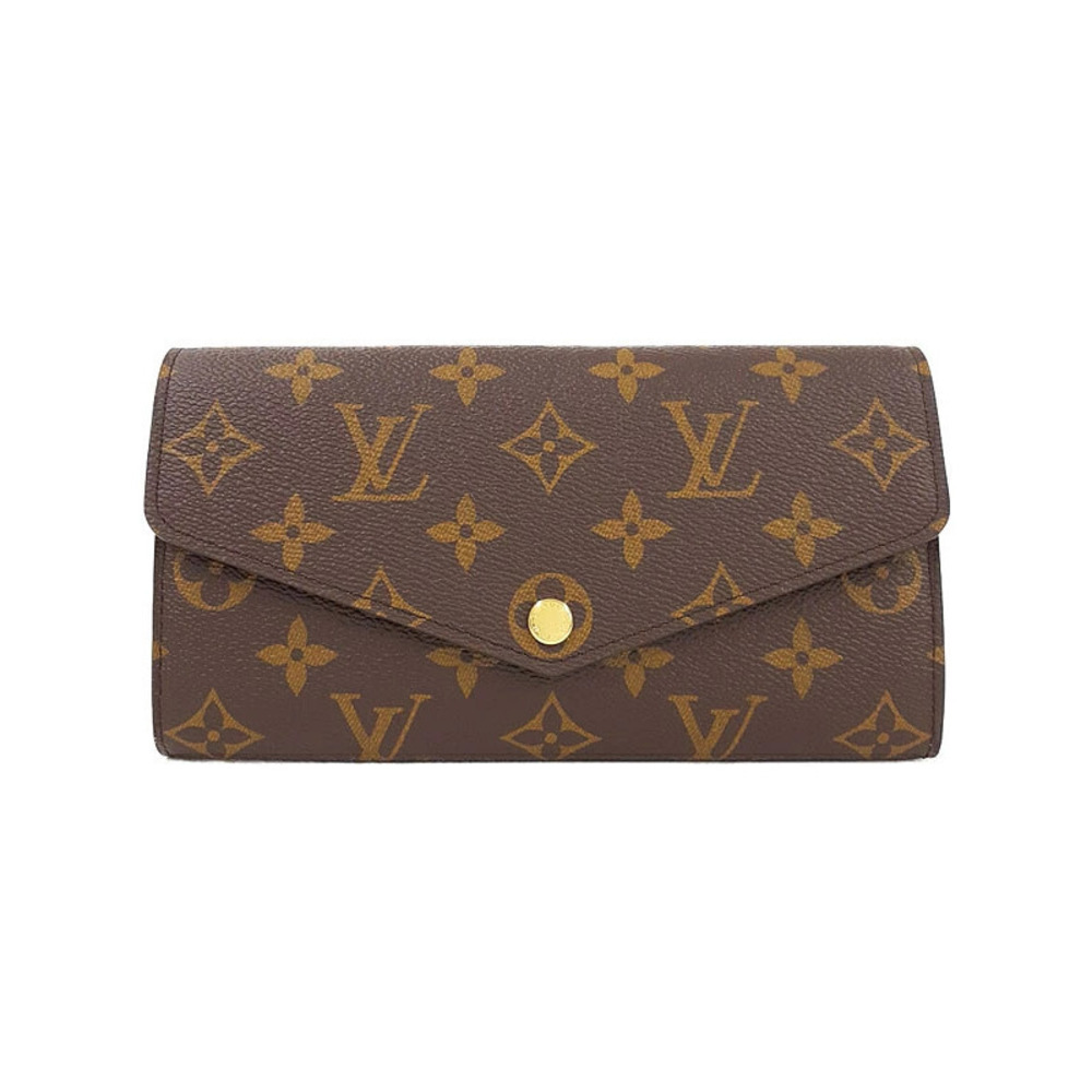 Louis Vuitton Monogram Portefeuille Sarah Bi fold Long Wallet - Picture 1 of 5